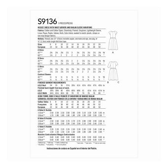 Simplicity Women&rsquo;s Dress Sewing Pattern S9136 (16-24)