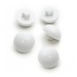 Hemline White Basic Dome Button 5 Pack image number 1