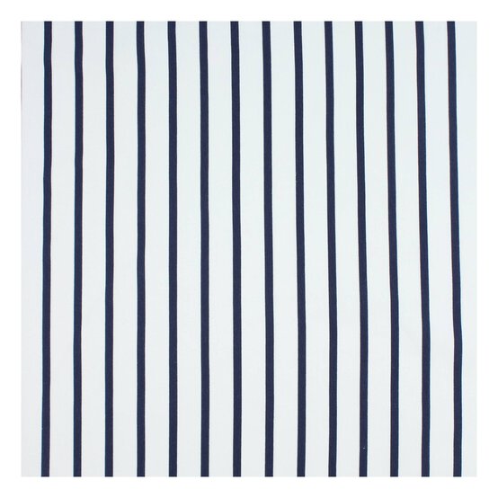 Breton Stripe Cotton Spandex Jersey Fabric by the Metre image number 2