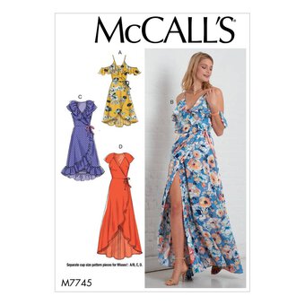 McCall&rsquo;s Women&rsquo;s Dress Sewing Pattern M7745 (6-14)