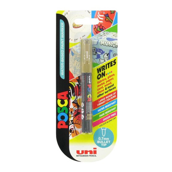 Uni-ball Posca Marker PC 1M In Gold image number 1