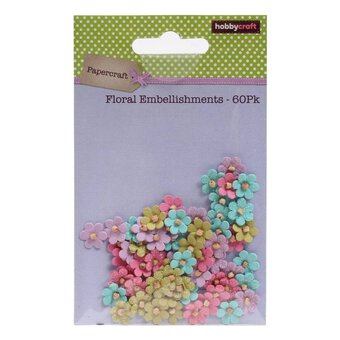 Little Birdie French Carnival Embellished Petals 60 Pieces