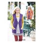 Sirdar Wash 'n' Wear Double Crepe Cardigan and Waistcoat Digital Pattern 7340 image number 1