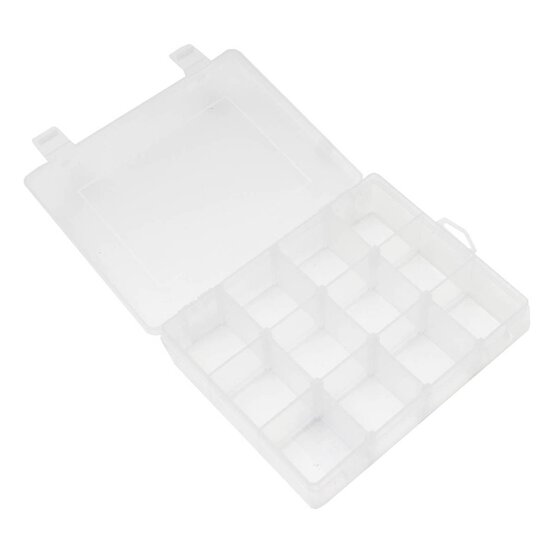Clear Plastic Storage Box 19.5cm x 14.5cm image number 2