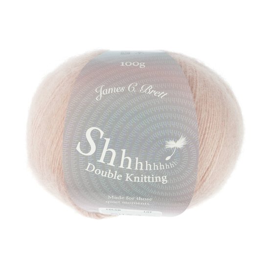 James C Brett Pink Lace Shhh DK Yarn 100g image number 1