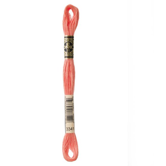 DMC Orange Mouline Special 25 Cotton Thread 8m (3341) image number 3