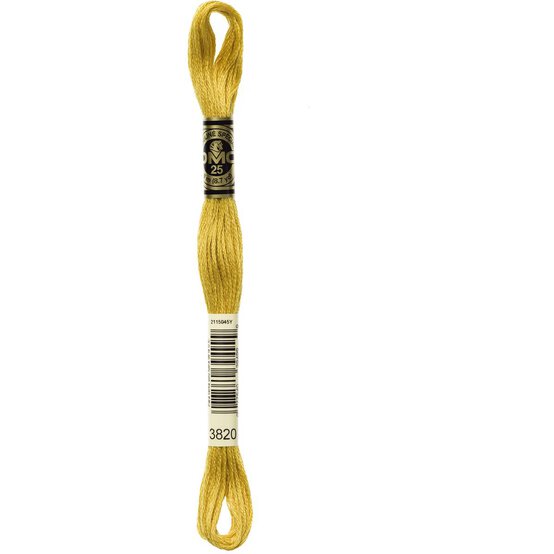 DMC Yellow Mouline Special 25 Cotton Thread 8m (3820) image number 3