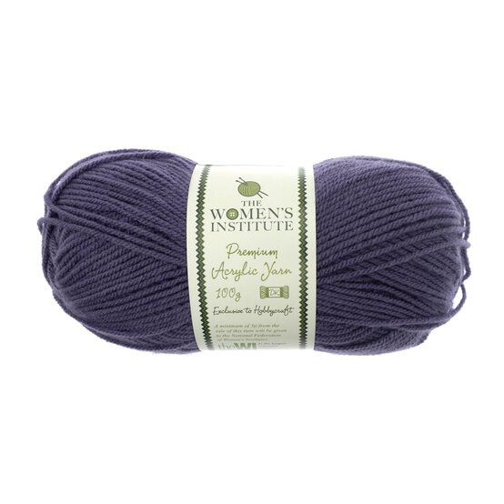 Women's Institute Dark Lilac Premium Acrylic Yarn 100g image number 1