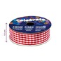 Red Gingham Ribbon 15mm x 4m image number 4