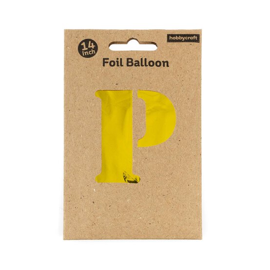 Gold Foil Letter P Balloon image number 3