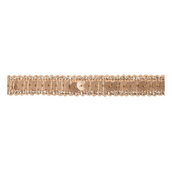 Gold Metallic-Edged Sequin Trim by the Metre image number 2