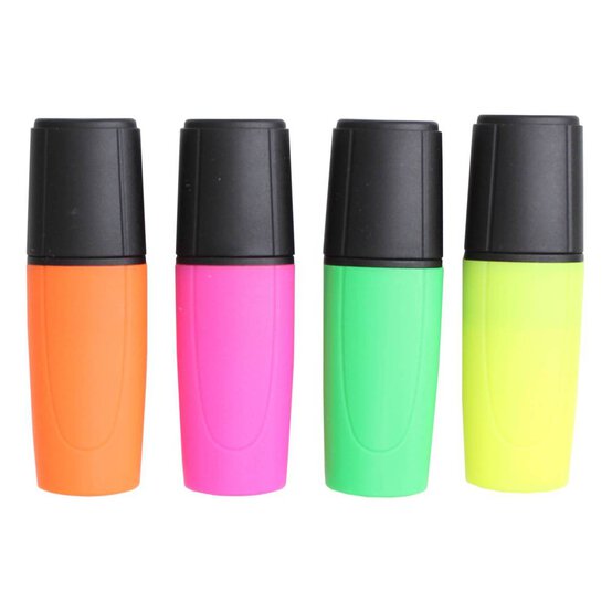 Highlighter Pens 4 Pack image number 1