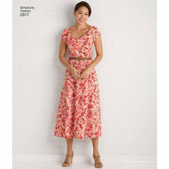 Simplicity Women&rsquo;s Dress Sewing Pattern 2917 (20-28) image number 4