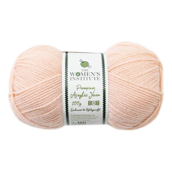 Women&rsquo;s Institute Cool Vanilla Premium Acrylic Yarn 100g
