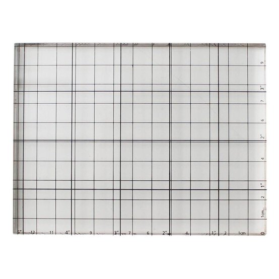 Clear Acrylic Printing Block 10cm x 13cm