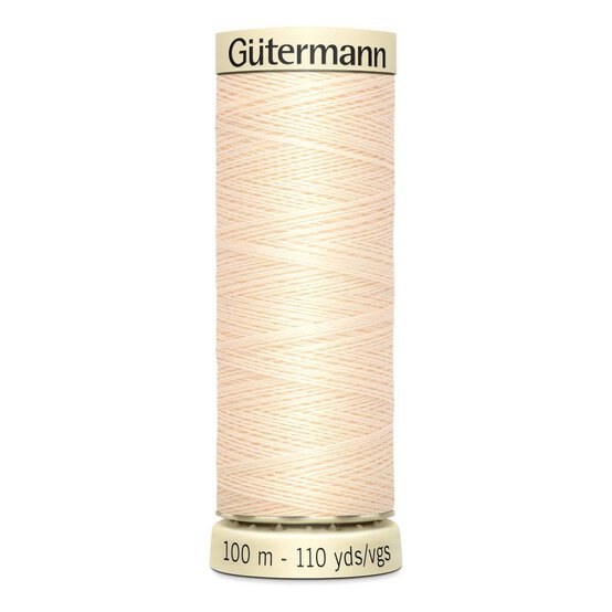 Gutermann Cream Sew All Thread 100m (414) image number 1