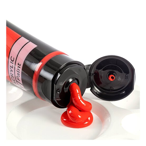 Bright Red Art Acrylic Paint 75ml
