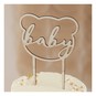 Wooden Baby Bear Cake Topper image number 2