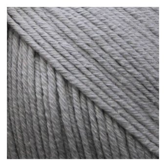 Knitcraft Light Grey Cotton Blend Plain DK Yarn 100g