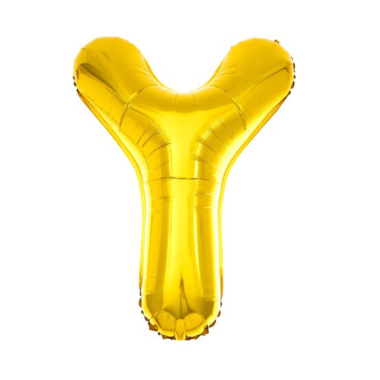 Extra Large Gold Foil Letter Y Balloon image number 1