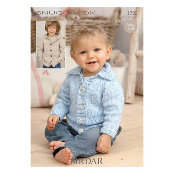 FREE PATTERN Sirdar Snuggly DK Easy Knit Cardigan image number 1