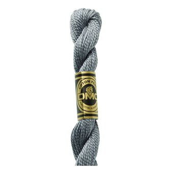 DMC Grey Pearl Cotton Thread Size 5 25m (414)