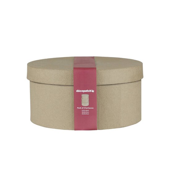 Decopatch Mache Round Nested Boxes 3 Pack image number 2