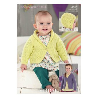 Sirdar Snuggly DK Cardigans and Bonnet Digital Pattern 4580