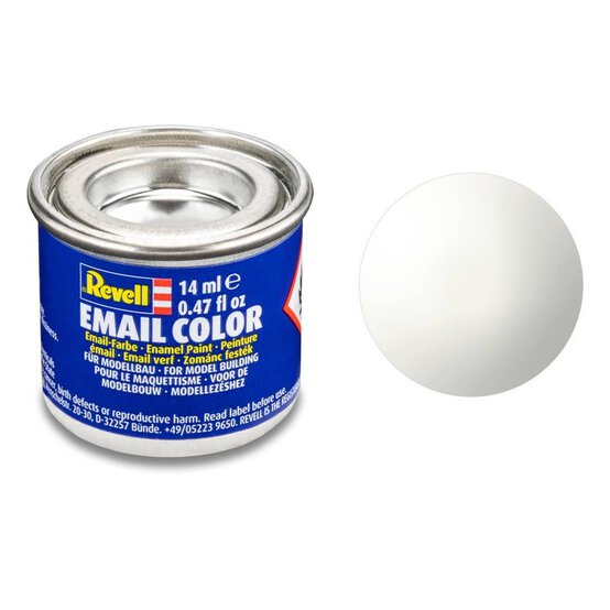 Revell White Gloss Enamel Paint 14ml (04) image number 1