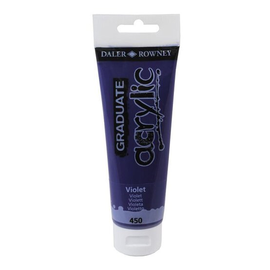 Daler-Rowney Graduate Violet Acrylic Paint 120ml image number 1