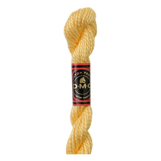 DMC Yellow Pearl Cotton Thread Size 3 15m (744) image number 1