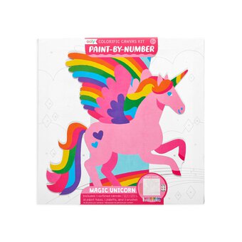 Colorific Canvas Magical Unicorn Paint by Numbers Kit