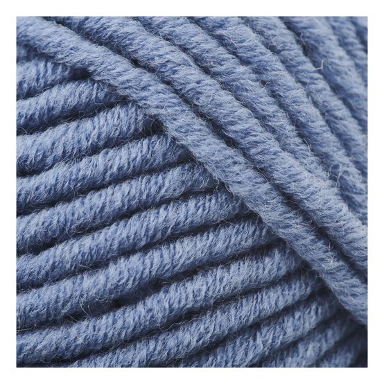 Women&rsquo;s Institute Steel Blue Soft and Chunky Yarn 100g