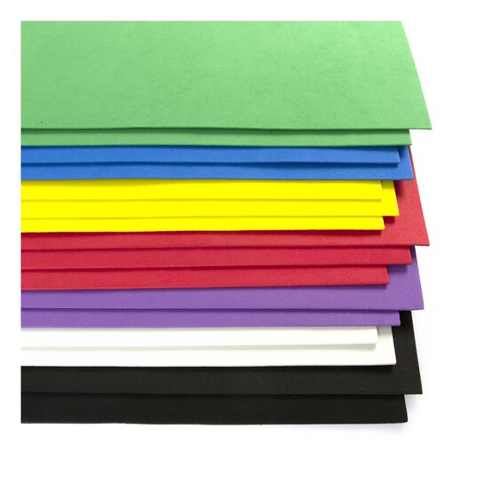 Assorted EVA Foam 30cm x 22.5cm 16 Pack