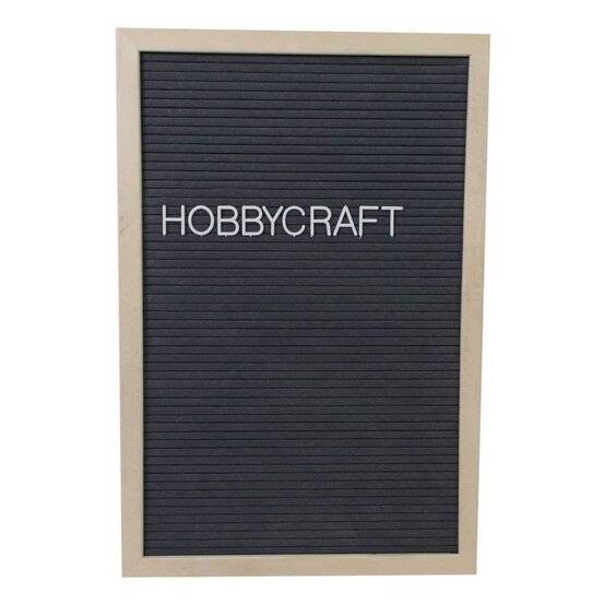 Natural Wood Grey Frame with Letters 144 Pieces image number 1