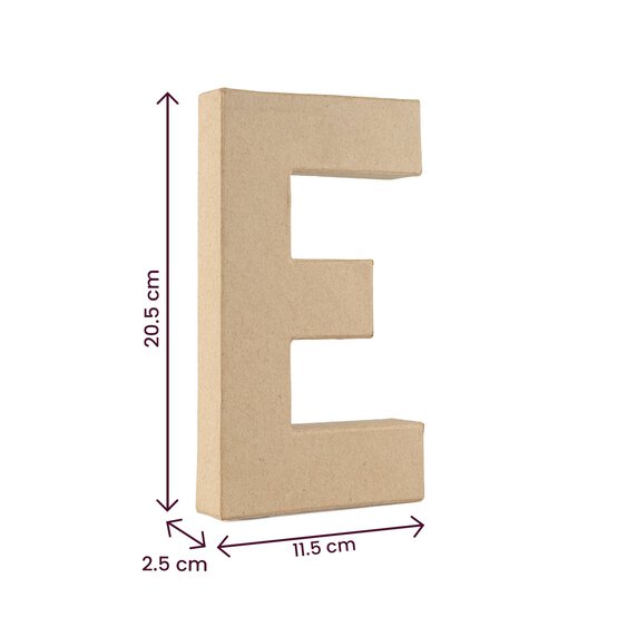 Mache Letter E 20cm image number 3