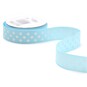 Baby Blue Spots Grosgrain Ribbon 19mm x 4m image number 3