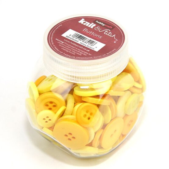 Hobbycraft Button Jar Yellow image number 3