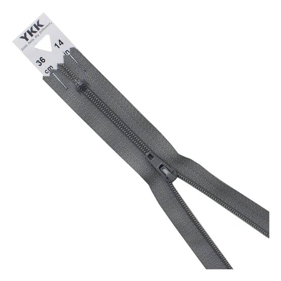 YKK Light Grey Dress and Skirt Zip 36cm image number 1