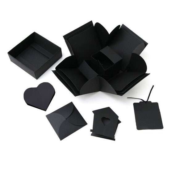 Black Explosion Box Scrapbook 12.5cm image number 1