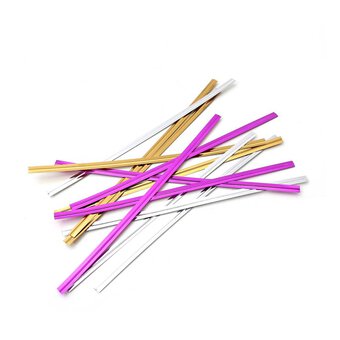 Metallic Treat Bag Ties 50 Pack