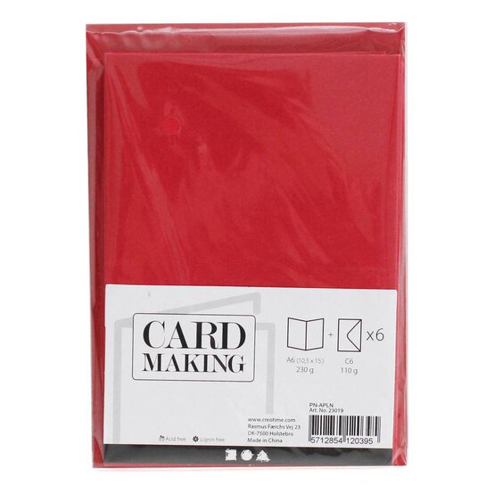 Red Cards  A6 6 Pack image number 2