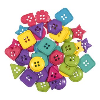 Trimits Carnival Geometry Craft Buttons 20g
