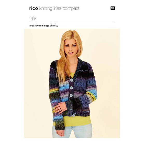 Rico Creative Melange Chunky Cardigan Digital Pattern 267 image number 1