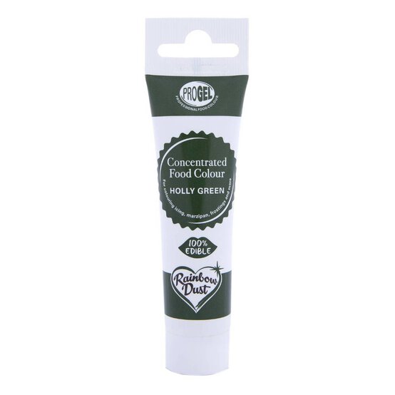Rainbow Dust Holly Green ProGel Food Colouring 25g image number 1