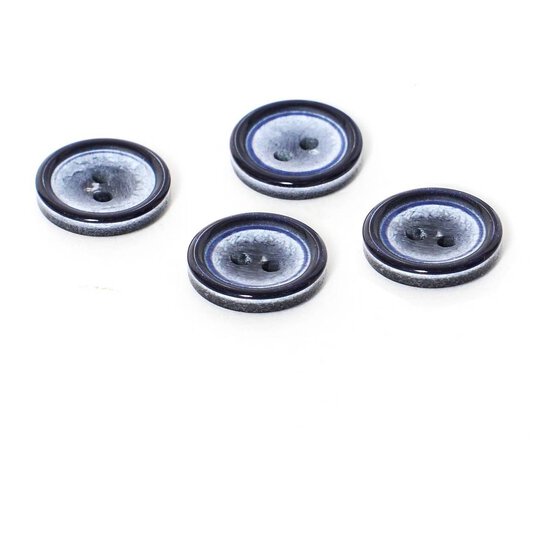 Hemline Navy Basic Knitwear Button 4 Pack image number 1