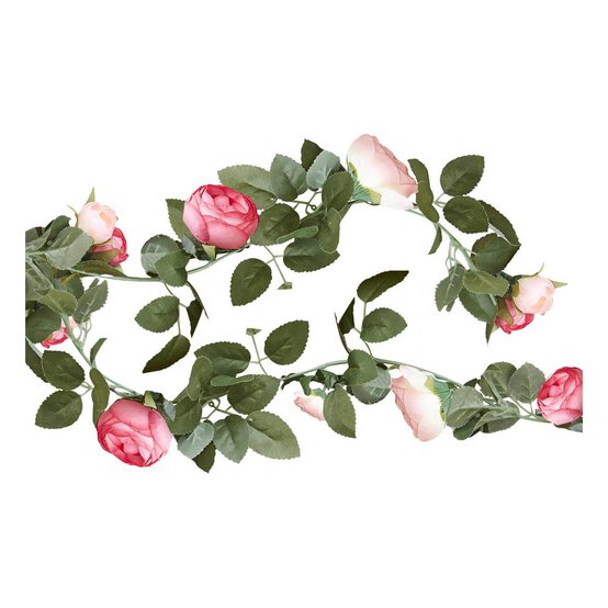 Ginger Ray Pink Floral Garland 1.9m image number 1