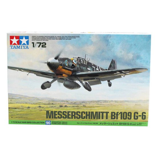 Tamiya Messerschmitt Bf109 G-6 Model Kit 1:72 image number 2
