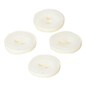 Hemline White Basic Knitwear Button 4 Pack image number 1