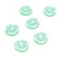 Hemline Light Green Basic Scalloped Edge Button 6 Pack image number 1